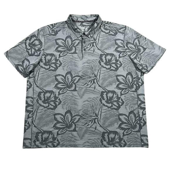 Tommy Bahama Mens IslandZone Delray Fresco Polo Shirt Gray Size 3XL XXXL - Picture 1 of 5
